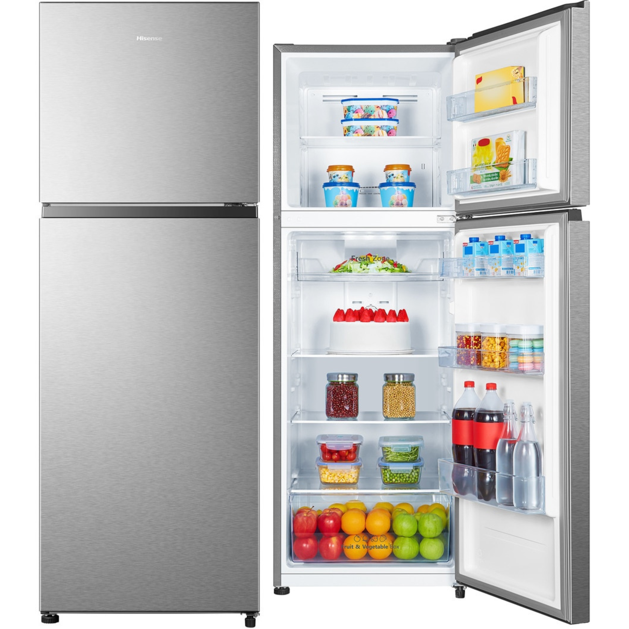 FRI. HISENSE RT422N4ACE 170x60 2P NF INOX  